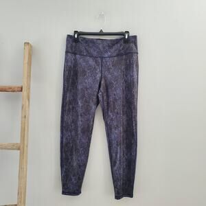 Ideology Snakeskin Print Workout Athleisure Leggings Size L